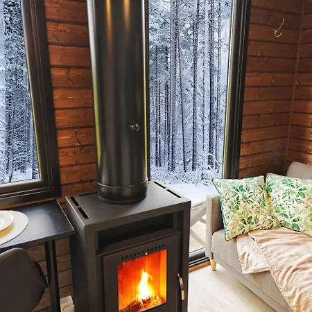 Hébergement de vacances Borealis Village 1 With A Nature View, Fireplace, Sauna, Kitchen *