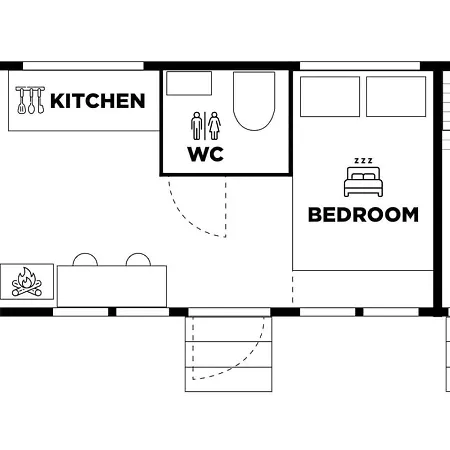 Borealis Village 1 With A Nature View, Fireplace, Sauna, Kitchen Hébergement de vacances